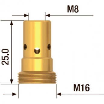 Адаптер FUBAG контактного наконечника M8*25 мм