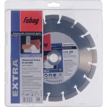 Алмазный отрезной диск FUBAG Universal Extra (230х22.2 мм) для УШМ