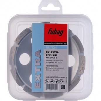 Алмазный шлифовальный круг FUBAG для бетона DS 1 Extra D125 Алмазный шлифовальный круг FUBAG для бетона DS 1 Extra D125