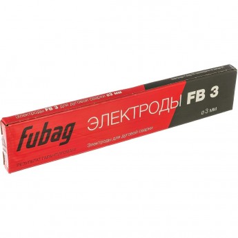 Электрод сварочный с рутиловым покрытием FUBAG FB 3 (0.9 кг; 3 мм)
