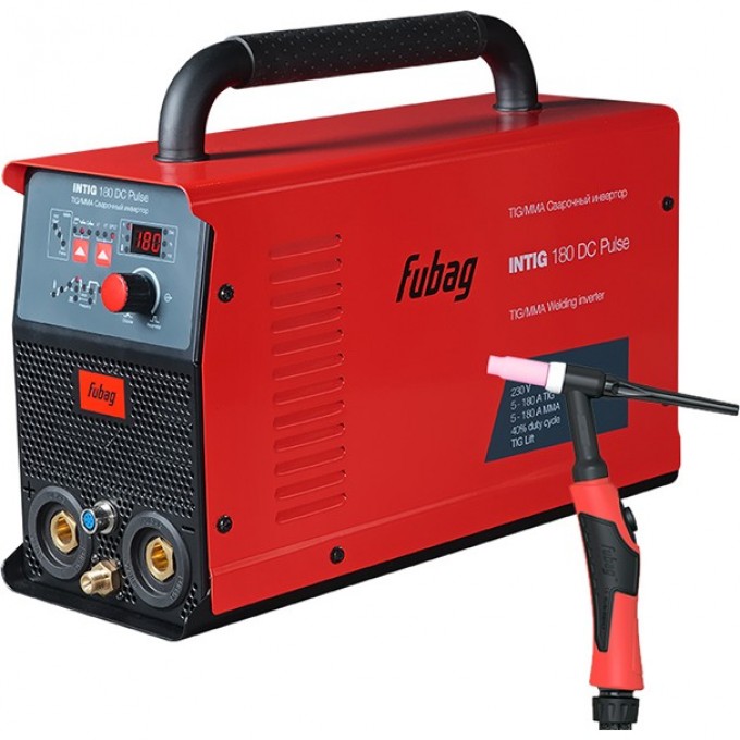 Сварочный инвертор FUBAG INTIG 180 DC PULSE + горелка FB TIG 26 5P 4m 31450.1